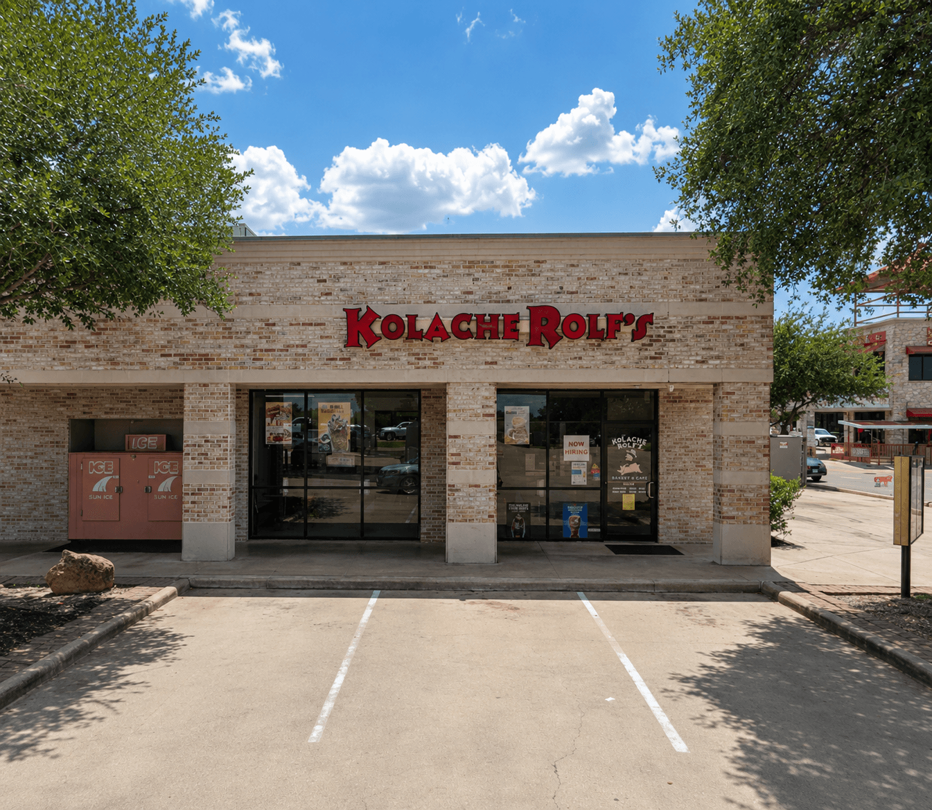 Kolache Rolf’s Earl Rudder storefront near University in the Gateway Center